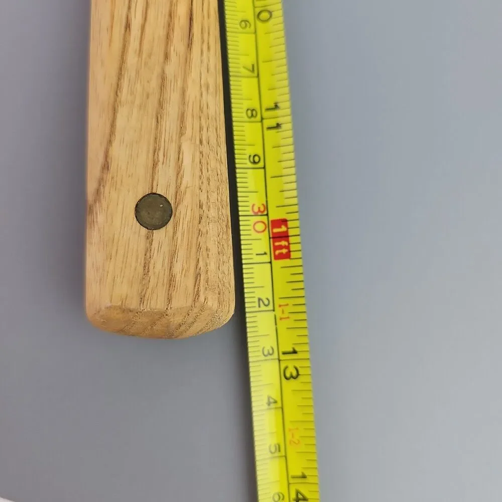 Vintage Forgecraft Hi Carbon Steel Chefs Slicing Knife 8 in Blade Wood Handle